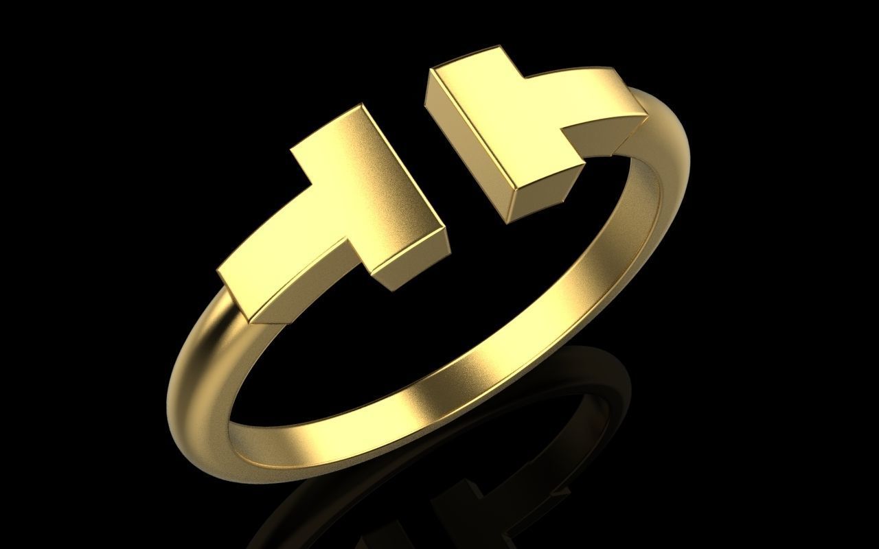 Tiffany ring 3D print model_49