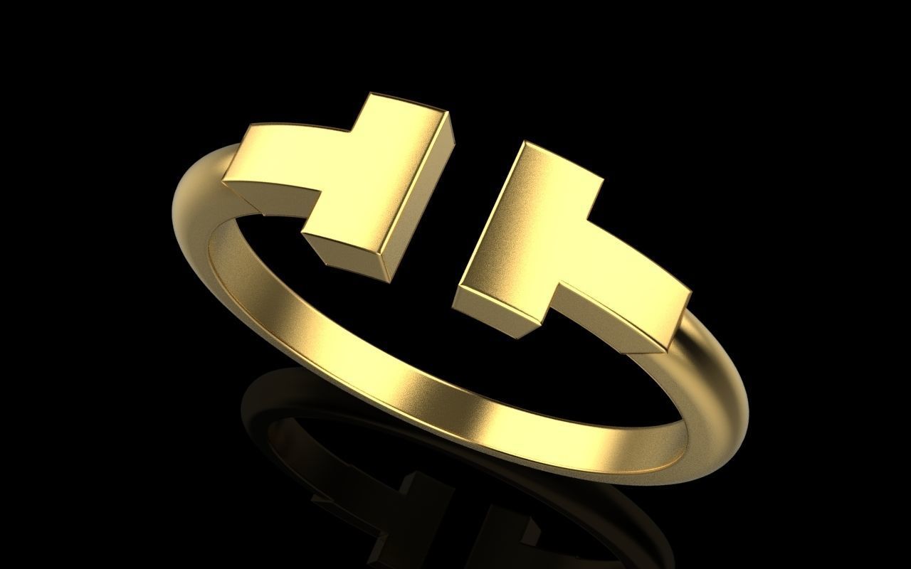 Tiffany ring 3D print model_23