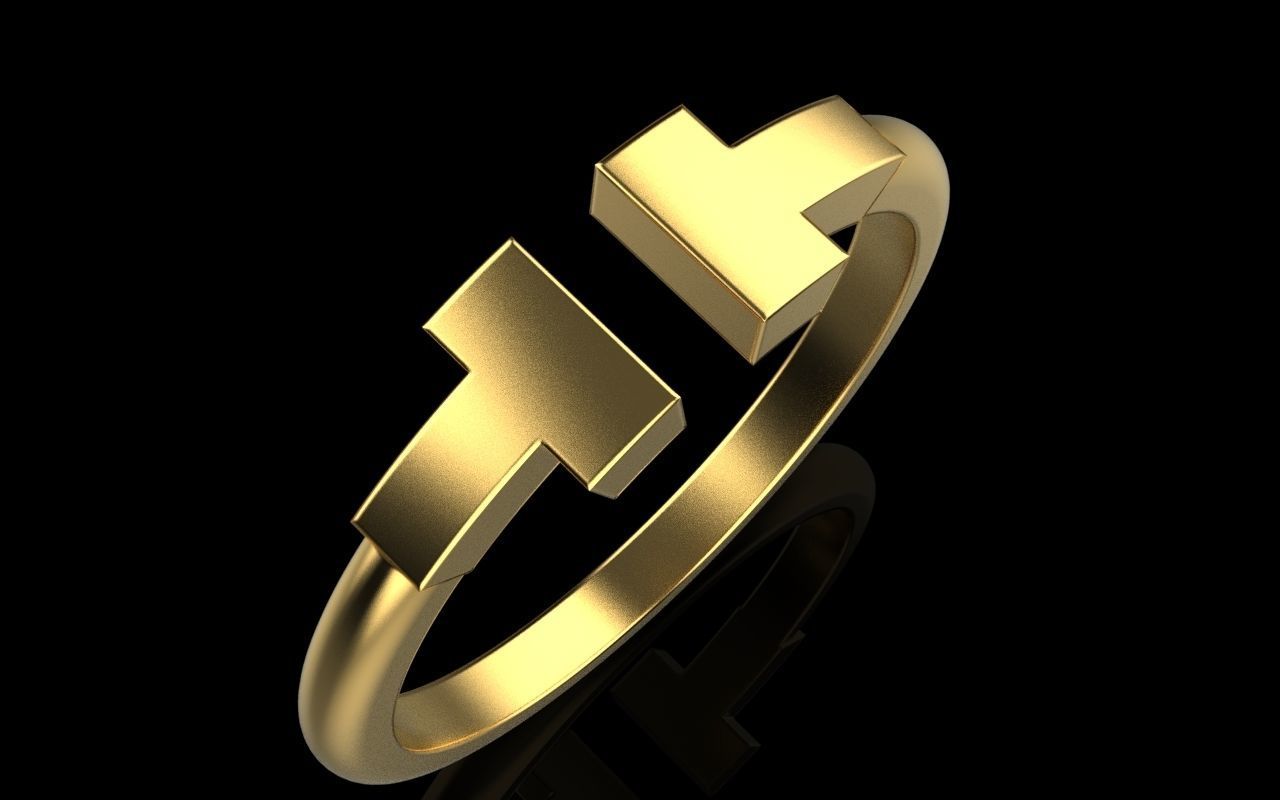 Tiffany ring 3D print model_18