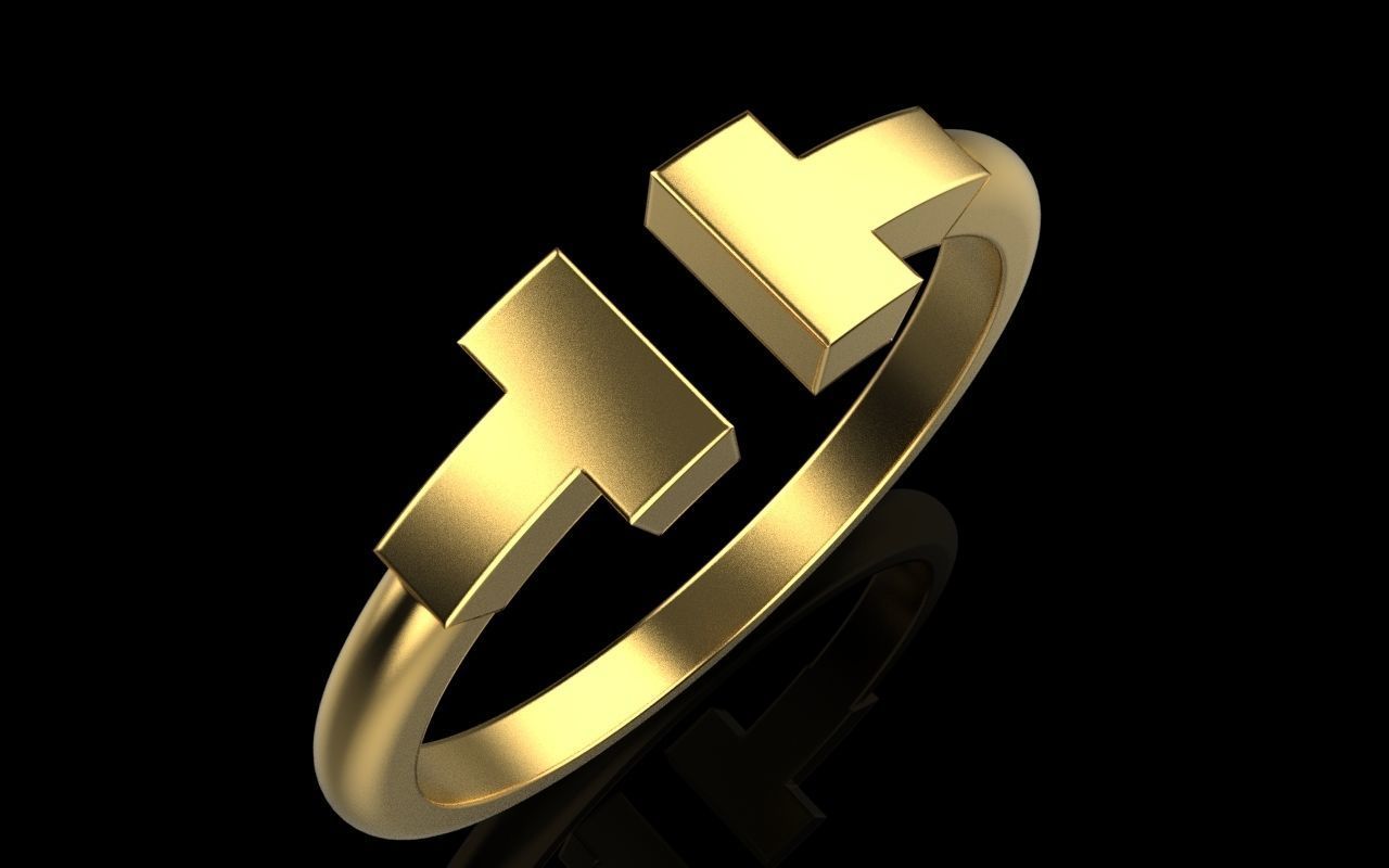 Tiffany ring 3D print model_16