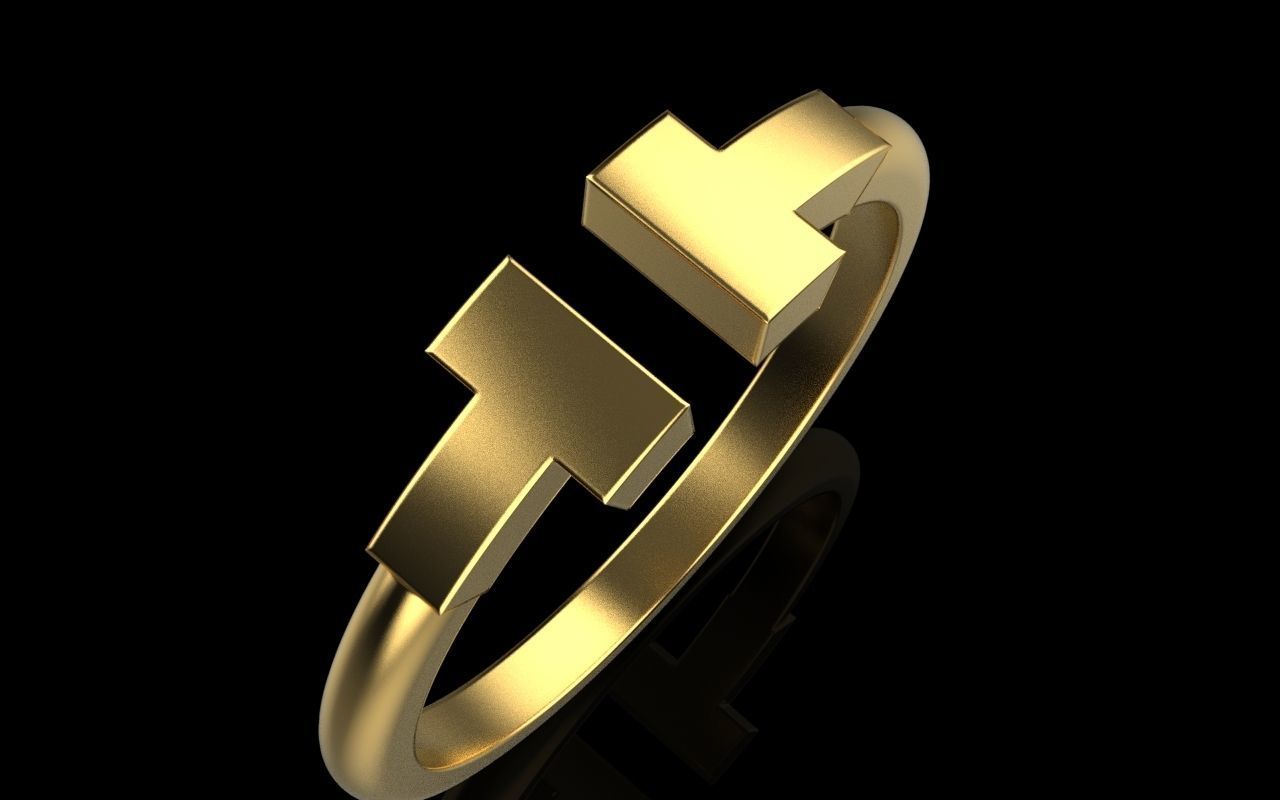 Tiffany ring 3D print model_22