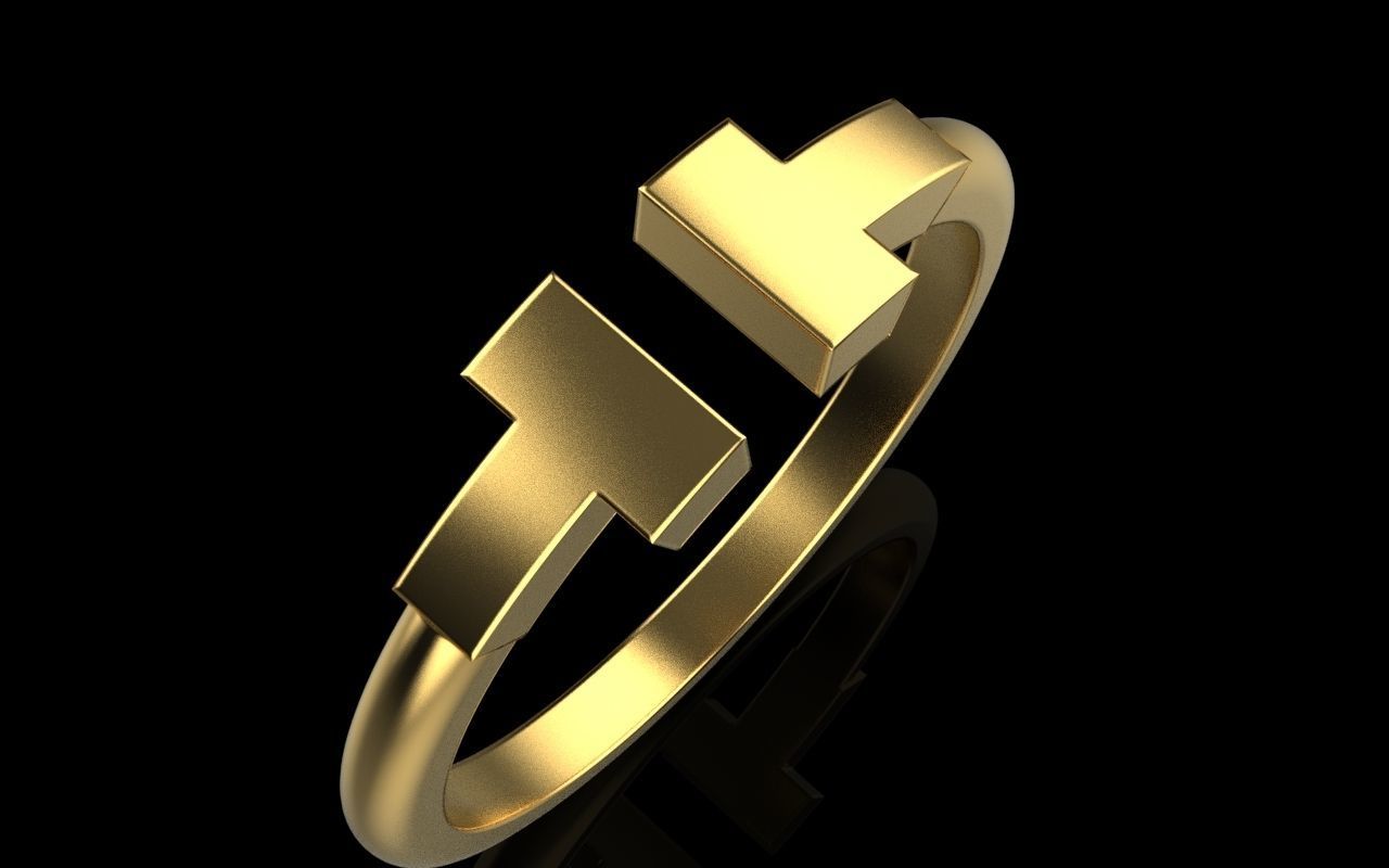 Tiffany ring 3D print model_21