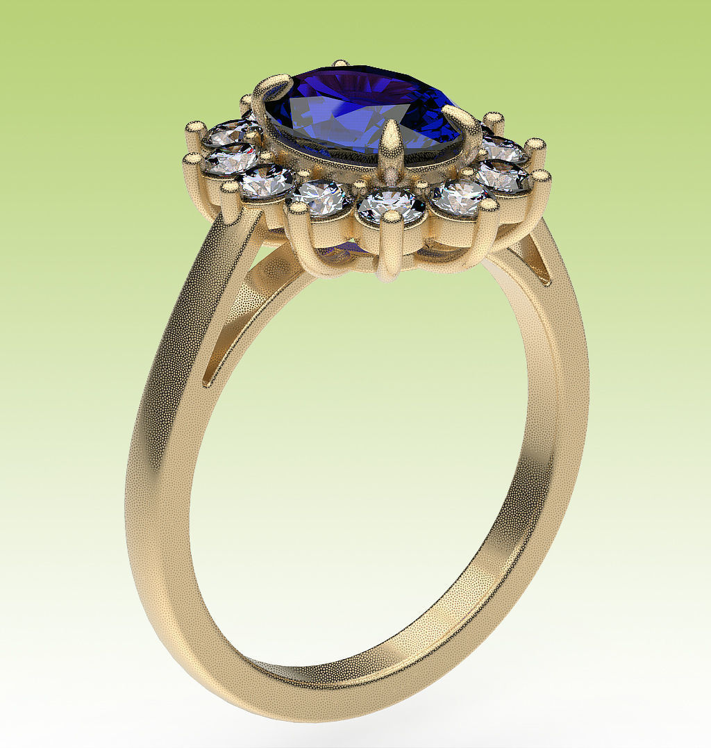 Ring Diana 3D print model_3