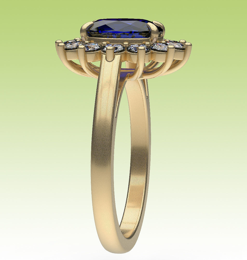 Ring Diana 3D print model_2