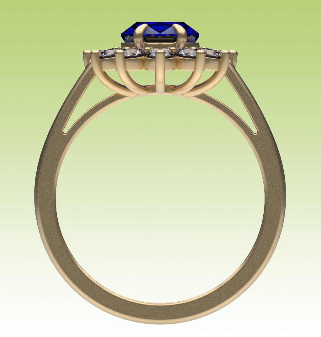 Ring Diana 3D print model_5