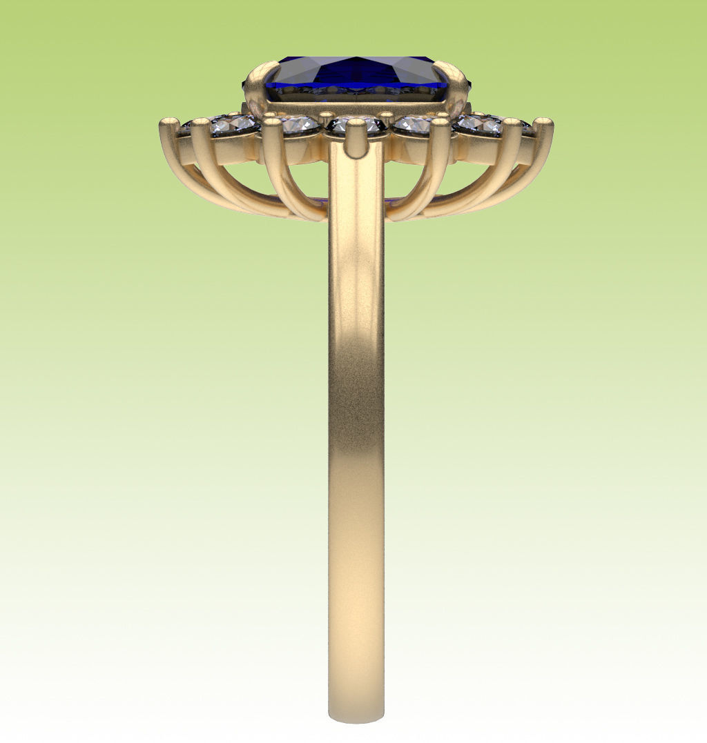 Ring Diana 3D print model_6