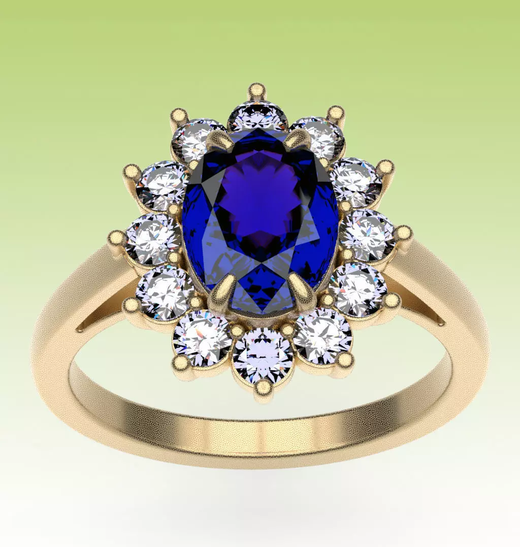 Ring Diana 3D print model_0