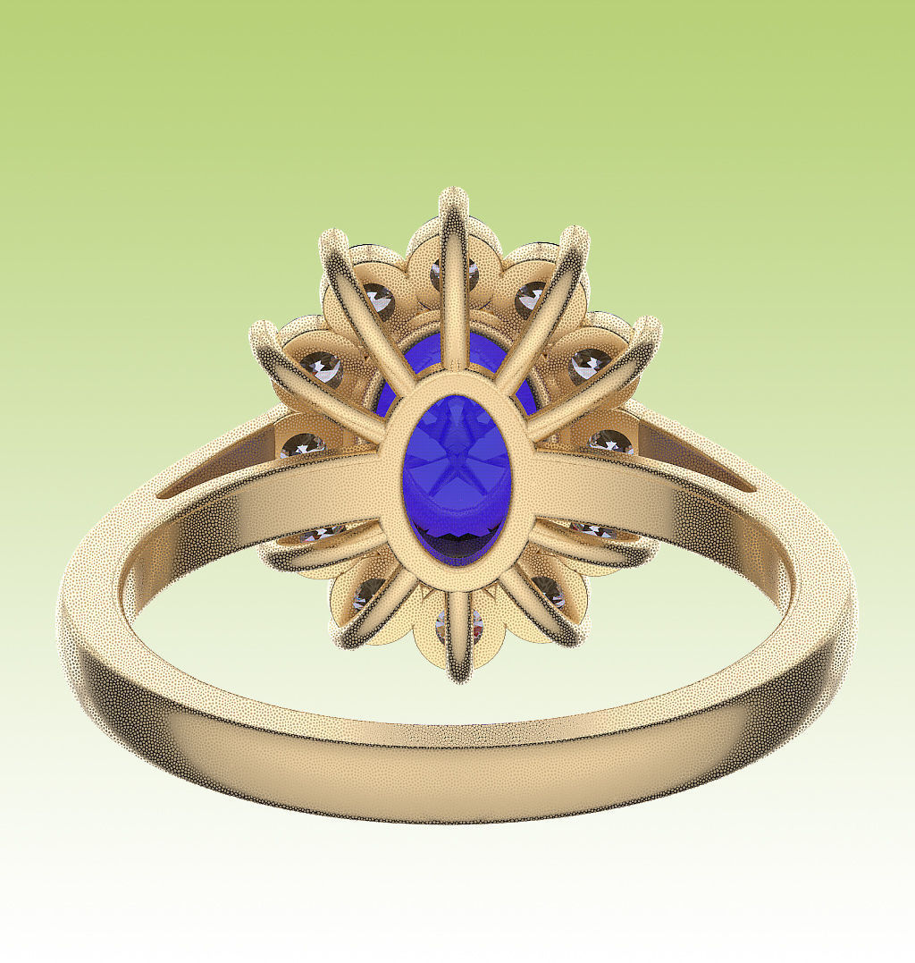 Ring Diana 3D print model_7
