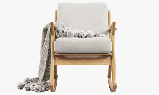 Joybird Soto Rocking Chair 3 options 3D model 4