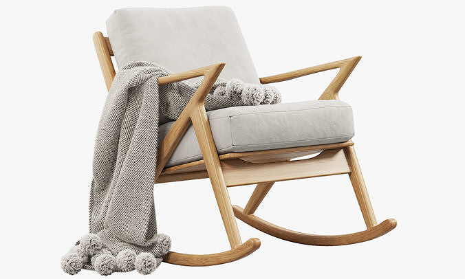 Joybird Soto Rocking Chair 3 options 3D model 2