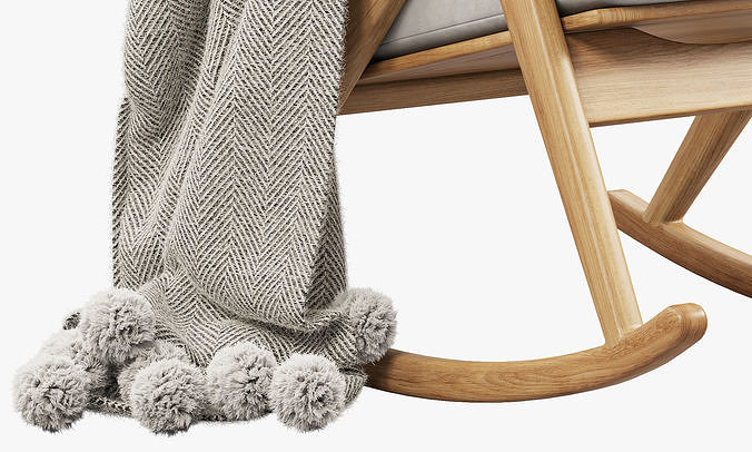 Joybird Soto Rocking Chair 3 options 3D model 3