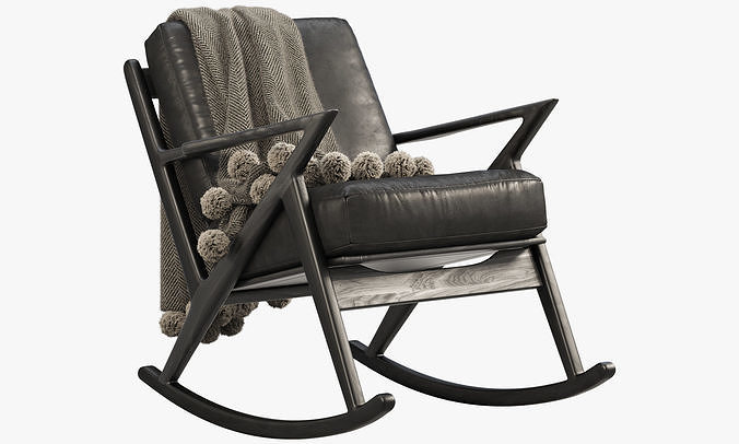 Joybird Soto Rocking Chair 3 options 3D model 7