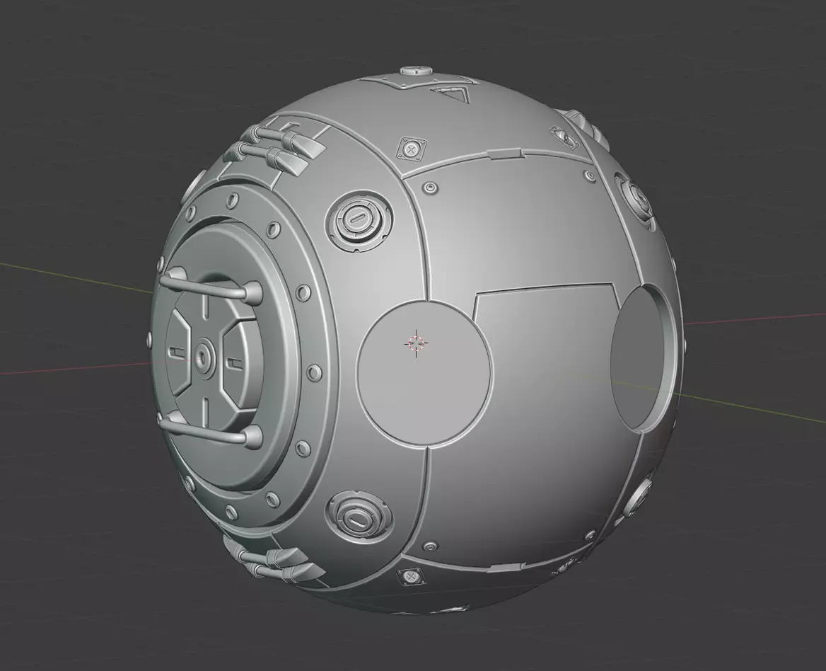 Robot Sphere Free 3D model