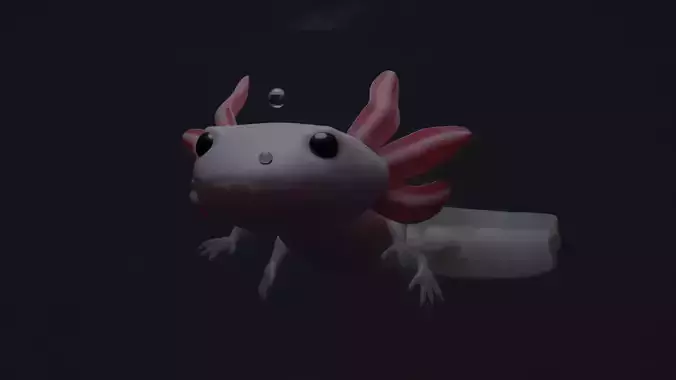 axolotl model for 3d printing 3D print model