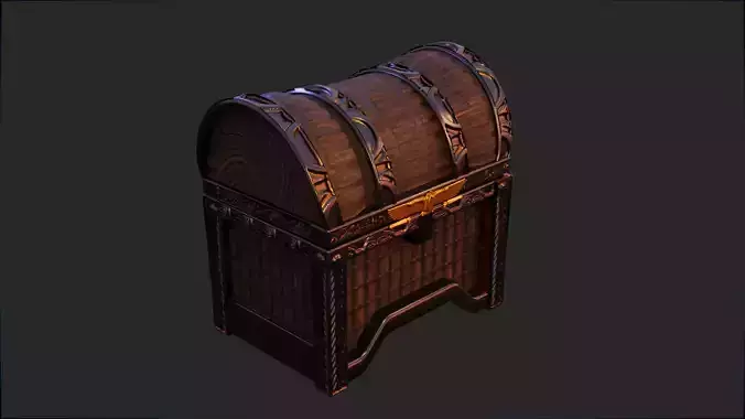 ancient egyptian chest 3D model