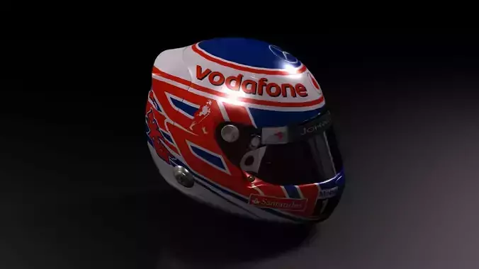 2015 FORMULA 1 HELMET LOW POLY Low-poly 3D model