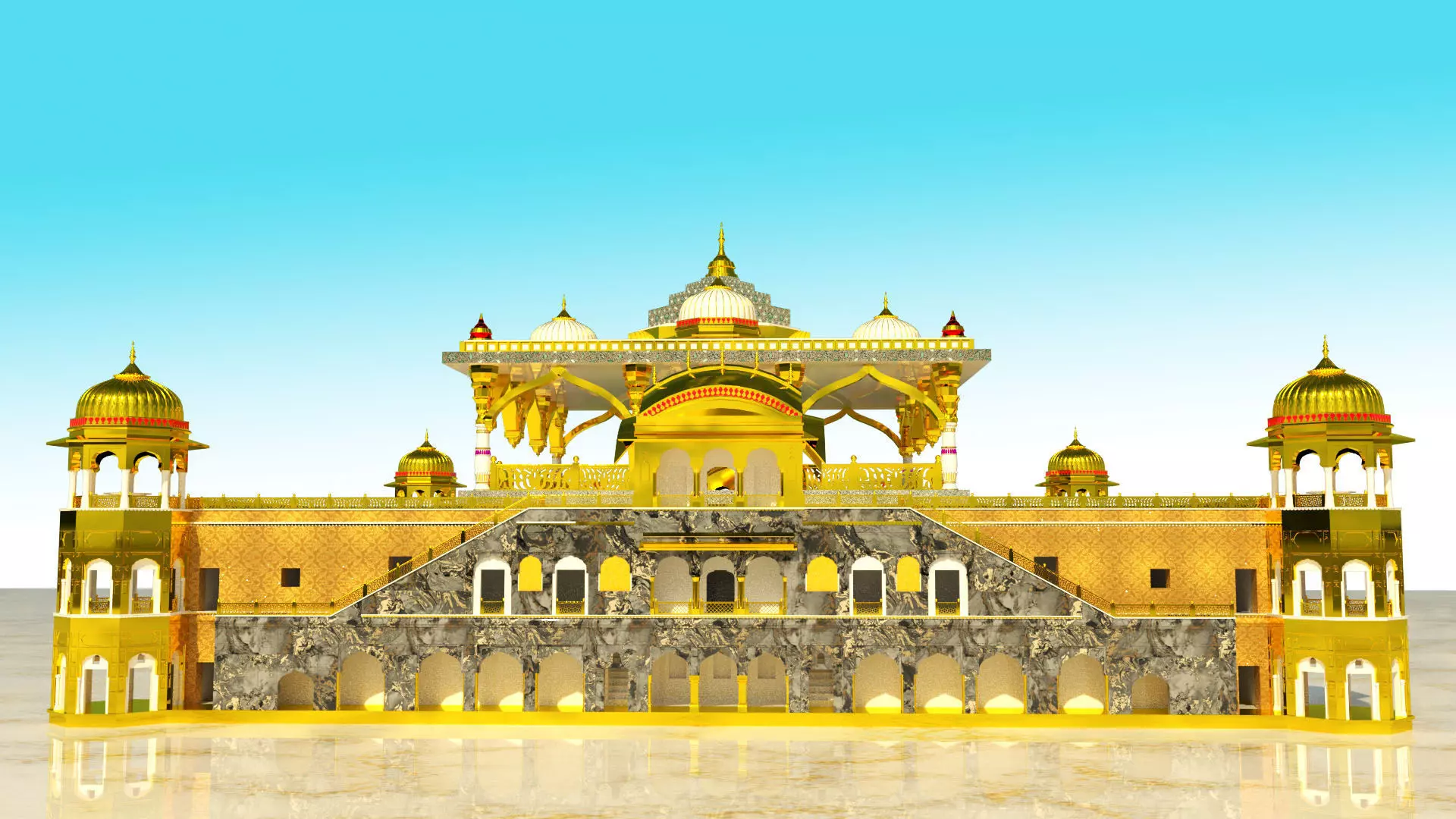 Luxury house 2 3D model_0