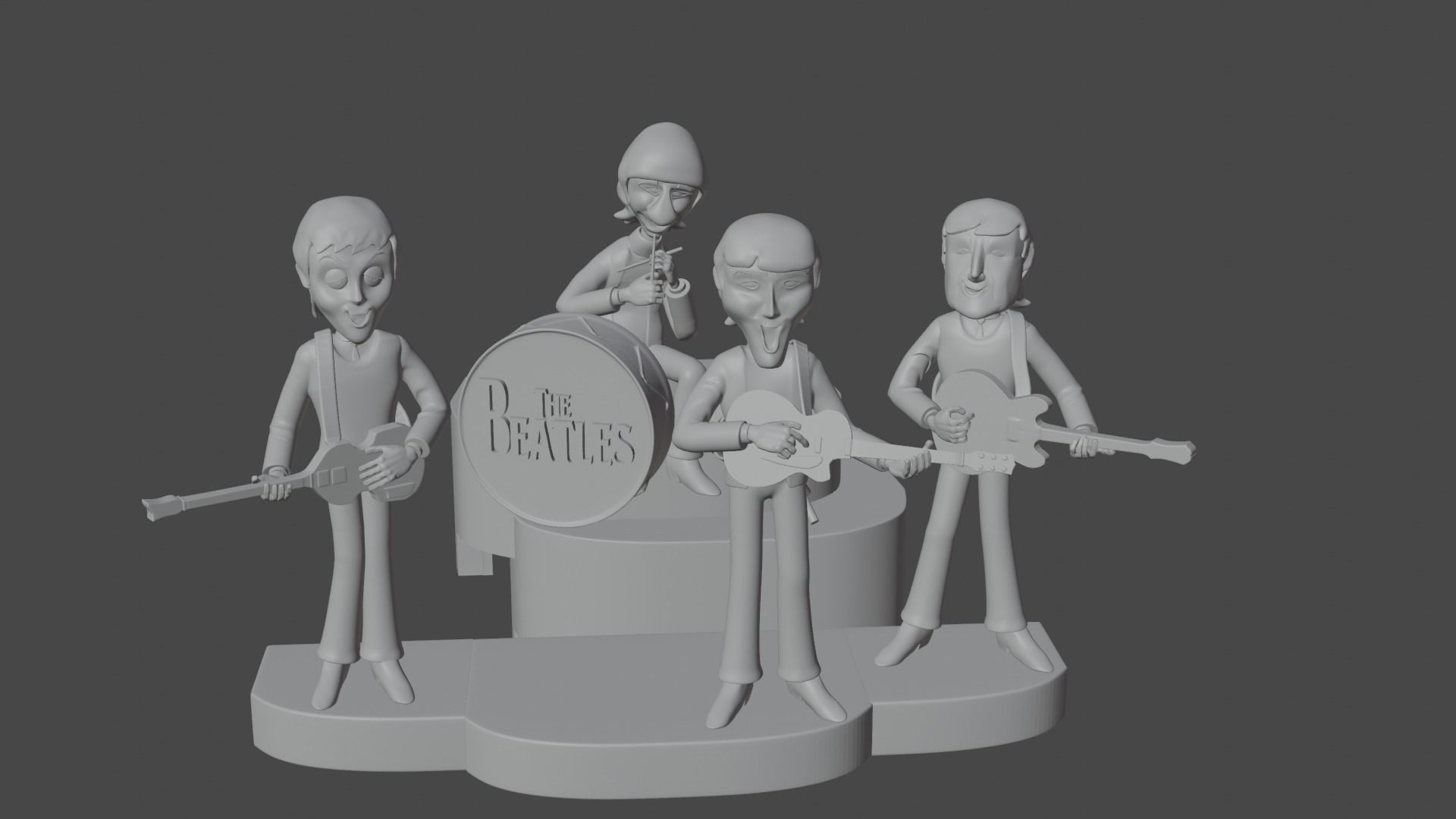 The beatles for 3d printing 3D print model_1