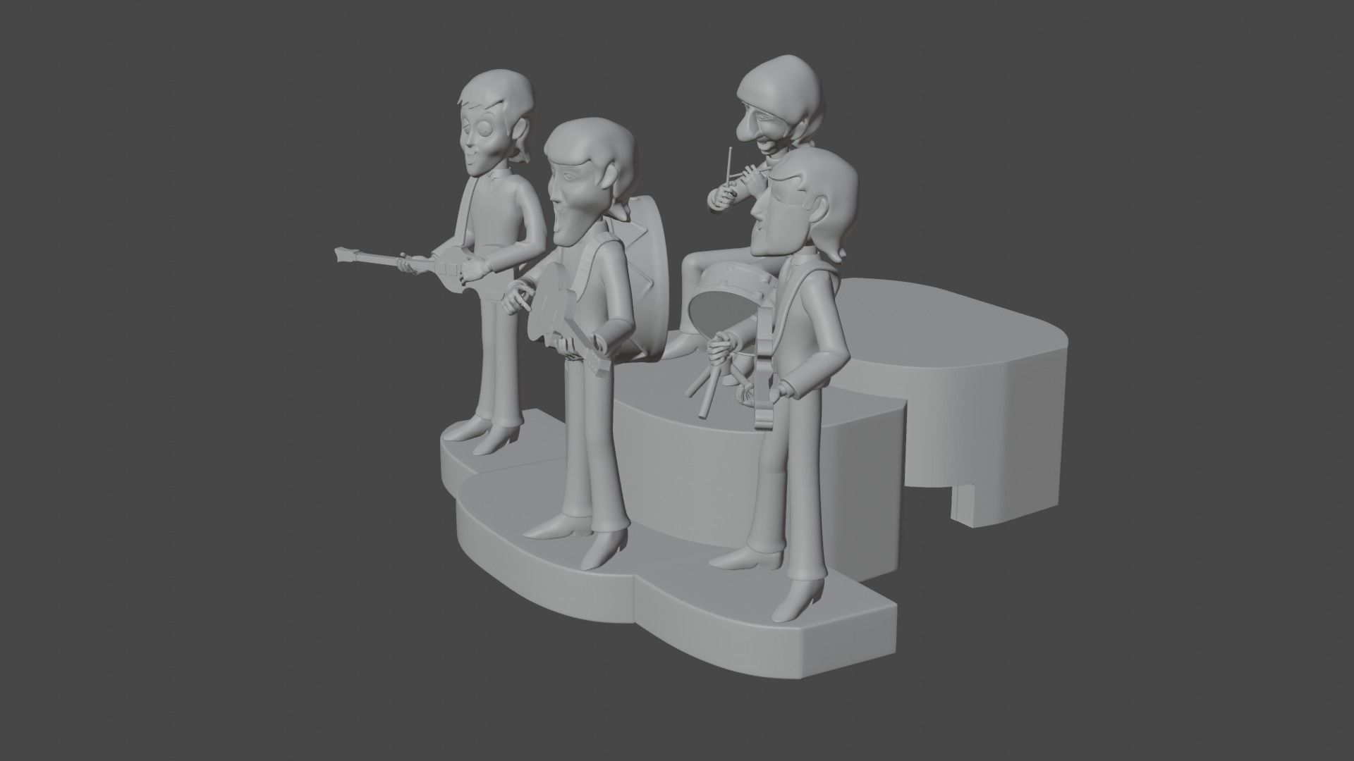The beatles for 3d printing 3D print model_2