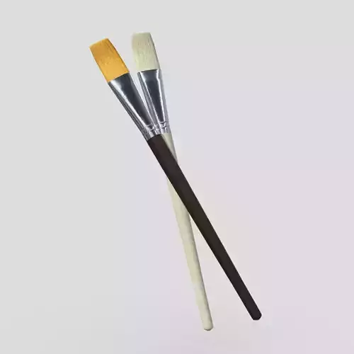 Paint Brush Low-poly 3D model Paint Brush Low-poly 3D model