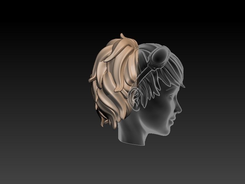 Star Wars Pin Up Sexy Rebel Pilot and Gonk Droid 3D print model_23