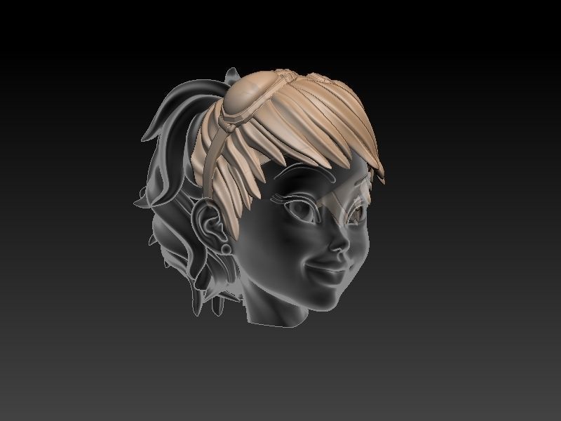 Star Wars Pin Up Sexy Rebel Pilot and Gonk Droid 3D print model_22