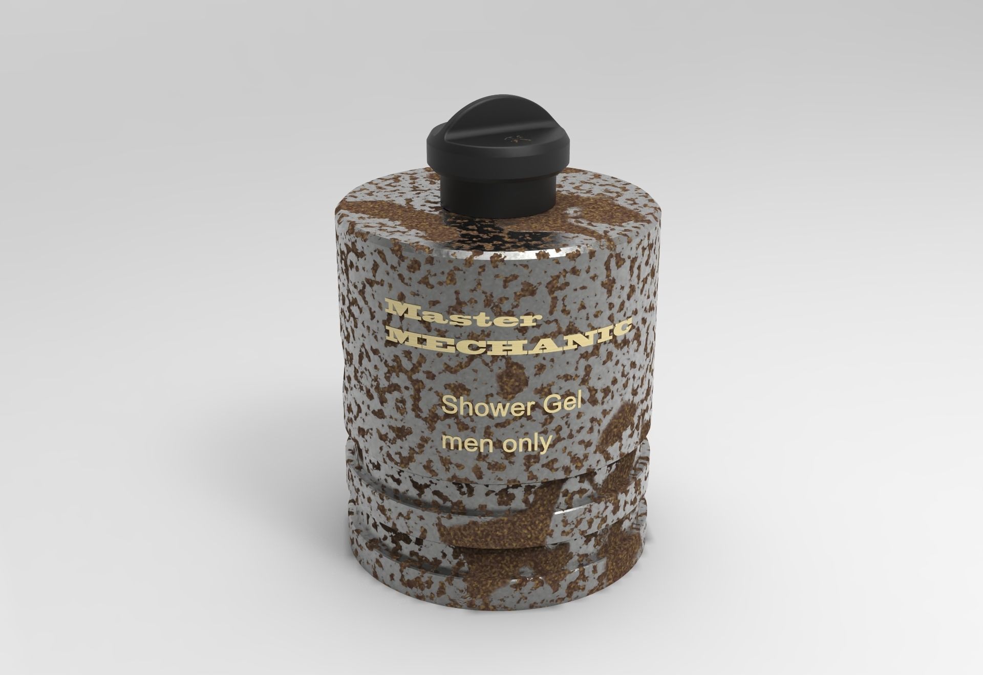 Master mechanic Shower gel 1l 3D print model_3