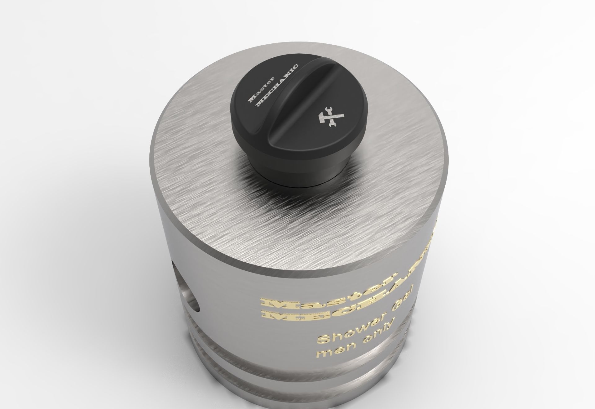 Master mechanic Shower gel 1l 3D print model_1