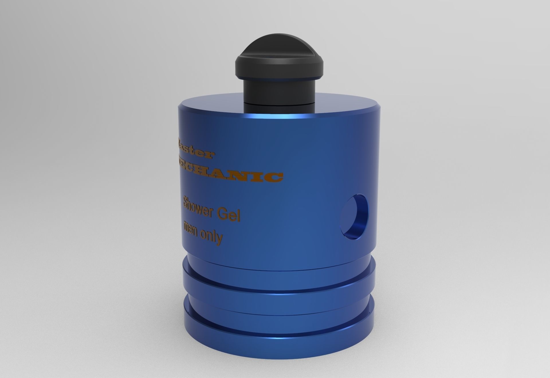Master mechanic Shower gel 1l 3D print model_4