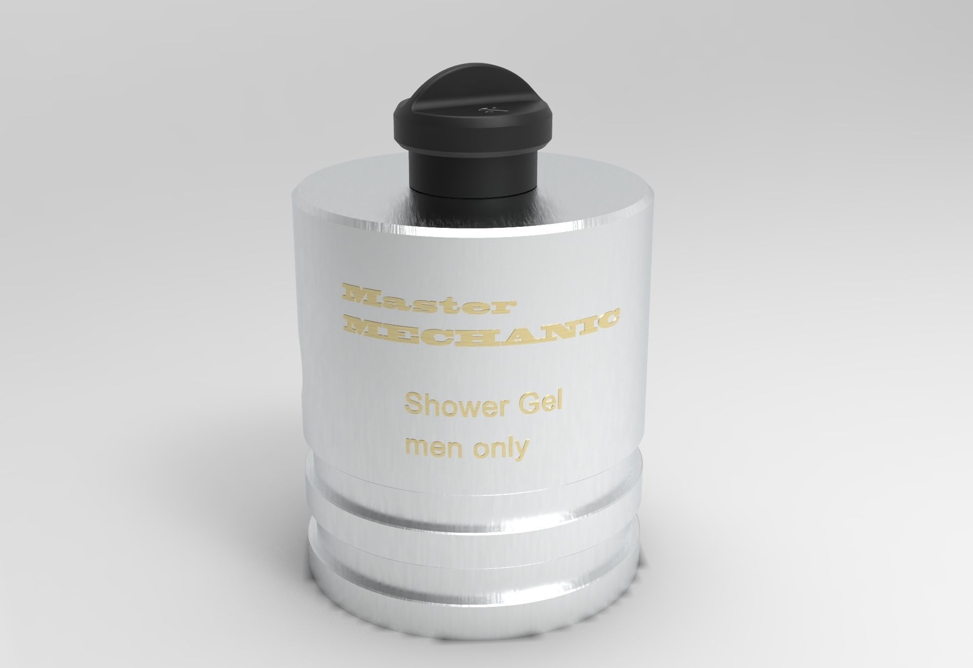 Master mechanic Shower gel 1l 3D print model_2