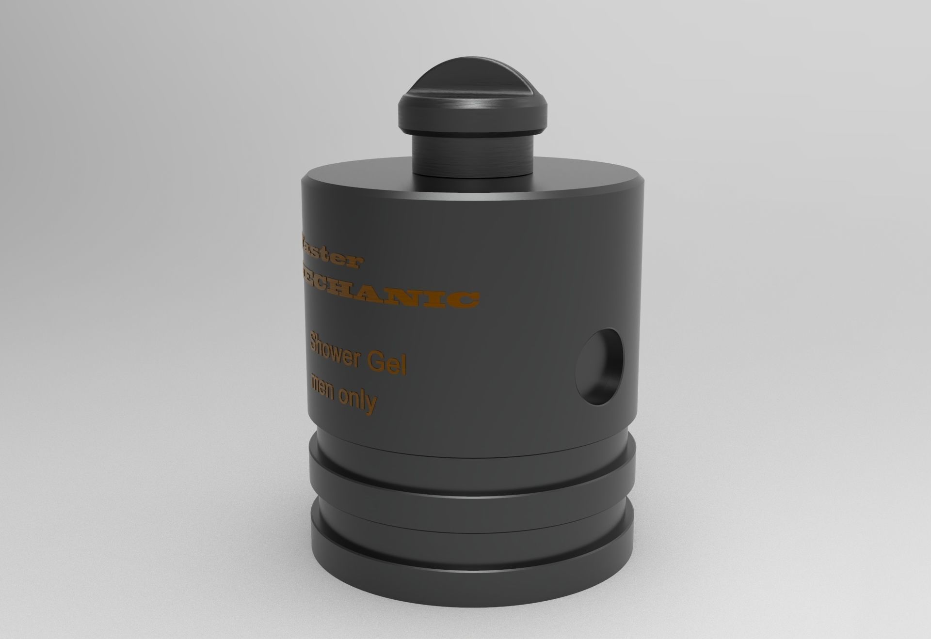 Master mechanic Shower gel 1l 3D print model_5