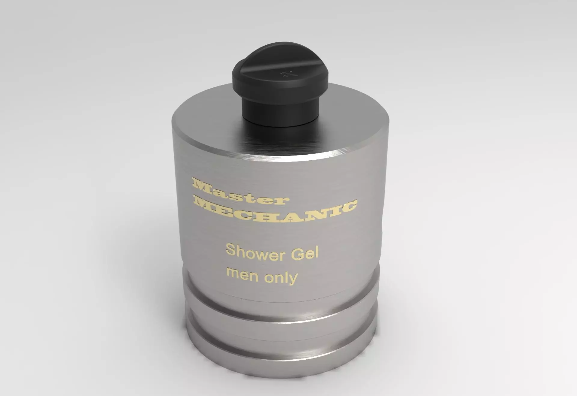 Master mechanic Shower gel 1l 3D print model_0