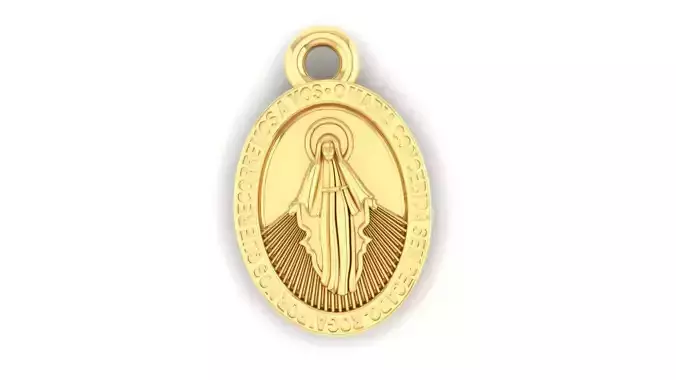 Pingente de Nossa Senhora das Gracas 10mm