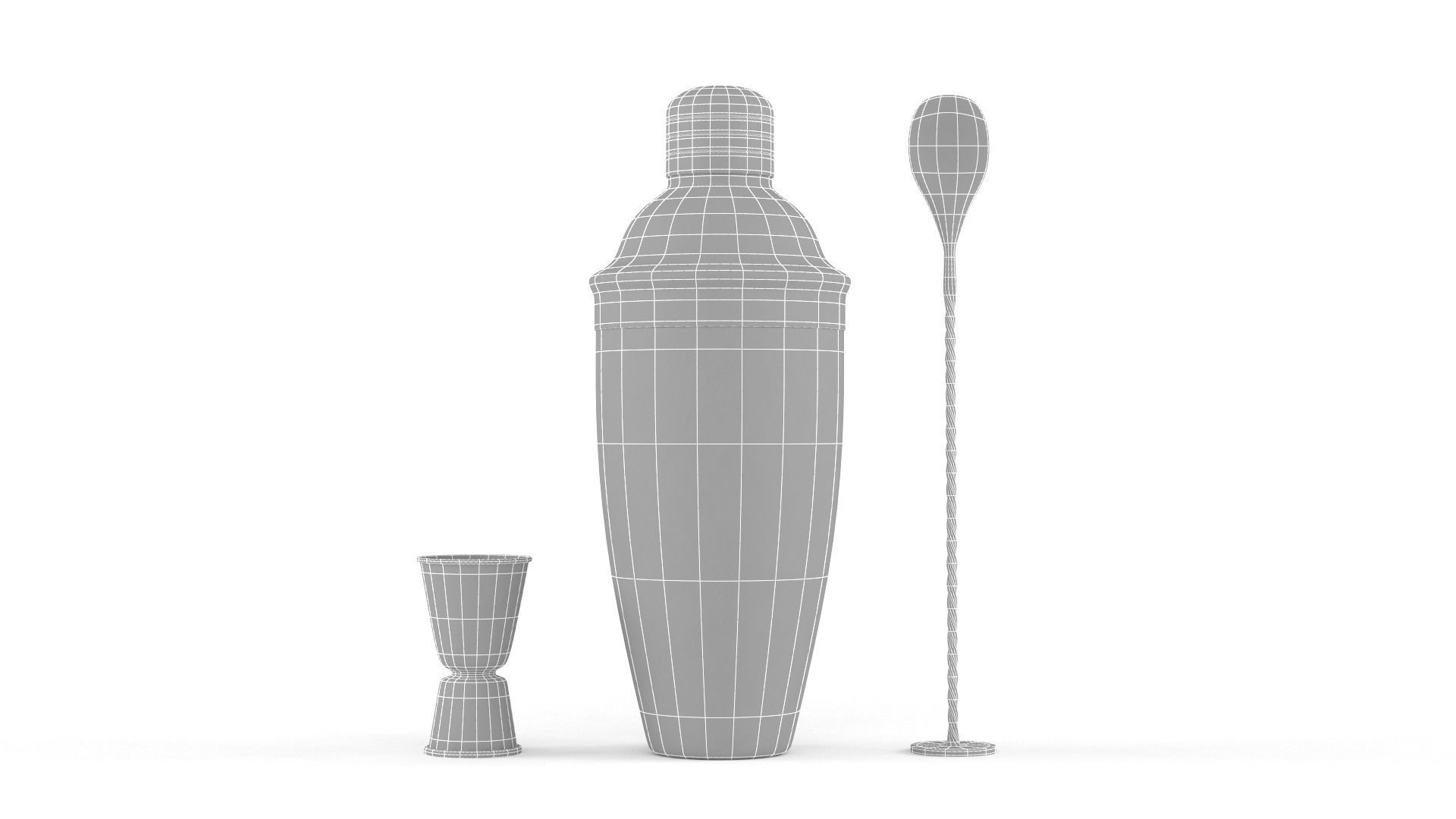 Cocktail Shaker 3D model_5