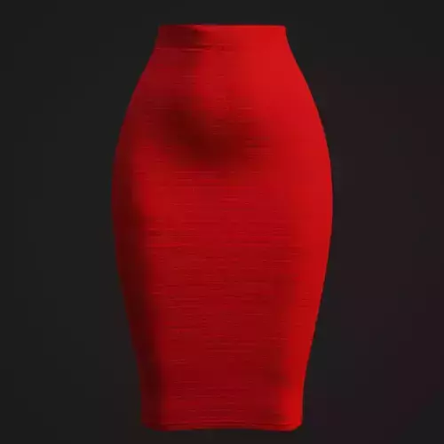 Female skirt - stretch pencil skirt 