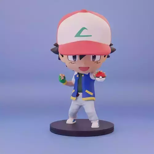 Ash Ketchum - Pokemon 3D print model