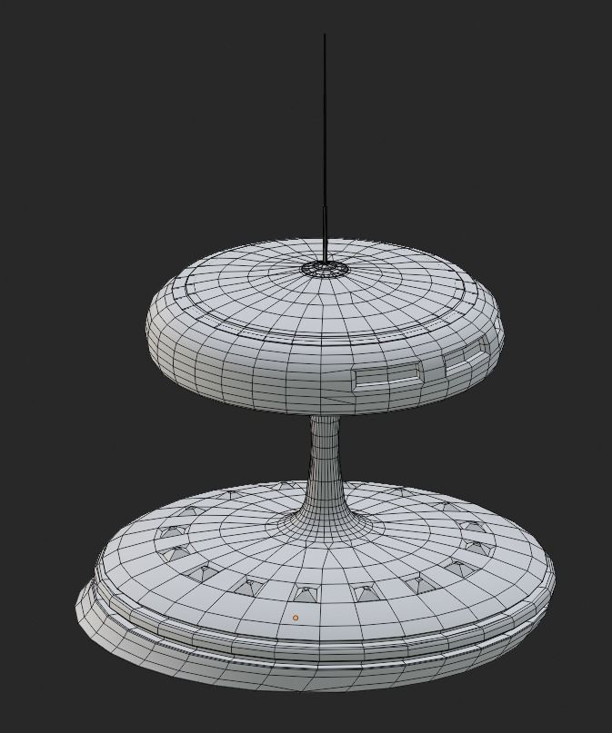 Sci-Fi Buildings Pack - 6 Buildings 3D model 3D model_15