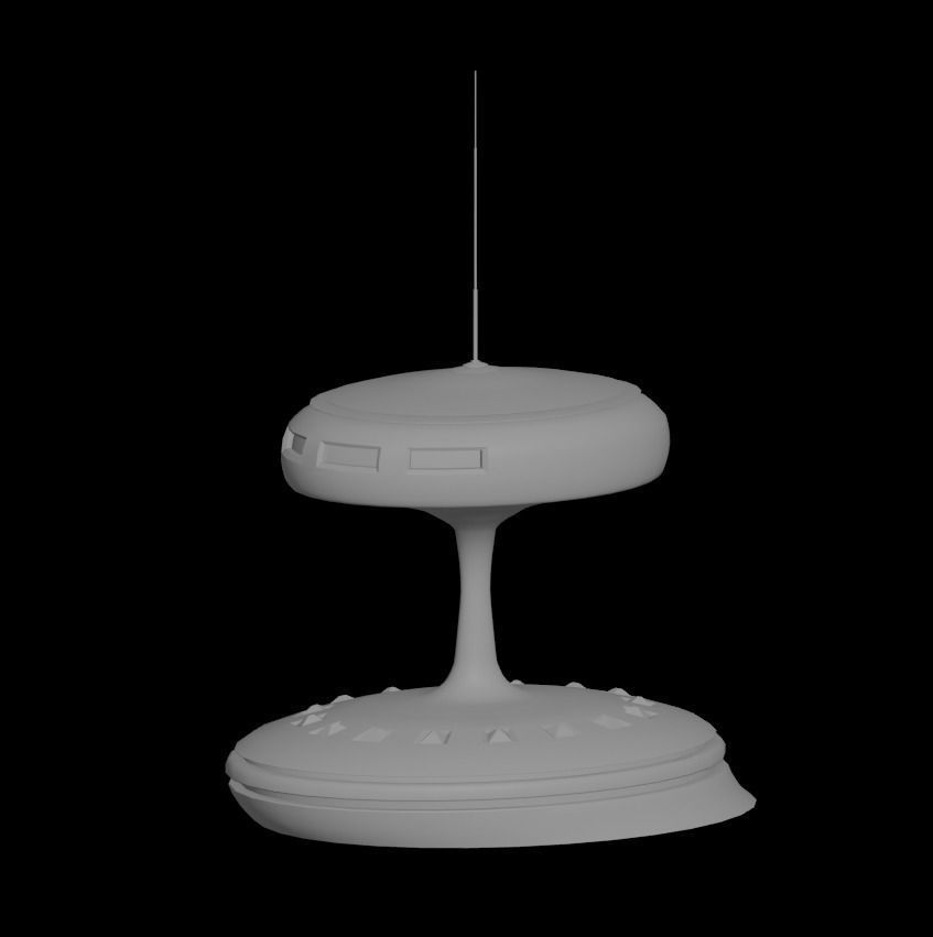 Sci-Fi Buildings Pack - 6 Buildings 3D model 3D model_7