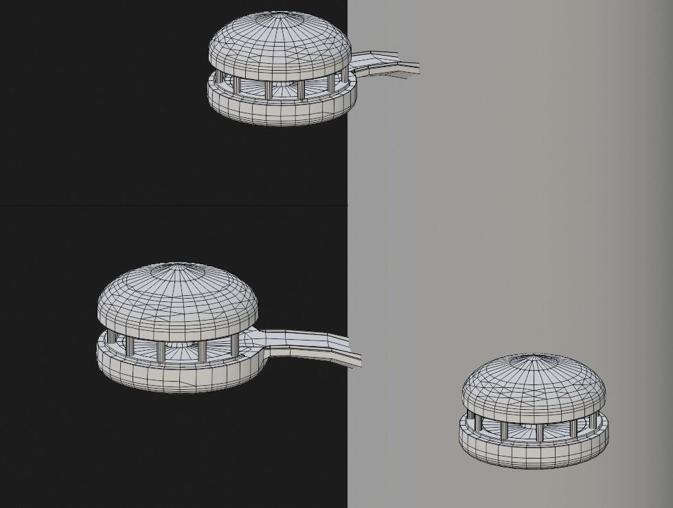 Sci-Fi Buildings Pack - 6 Buildings 3D model 3D model_14