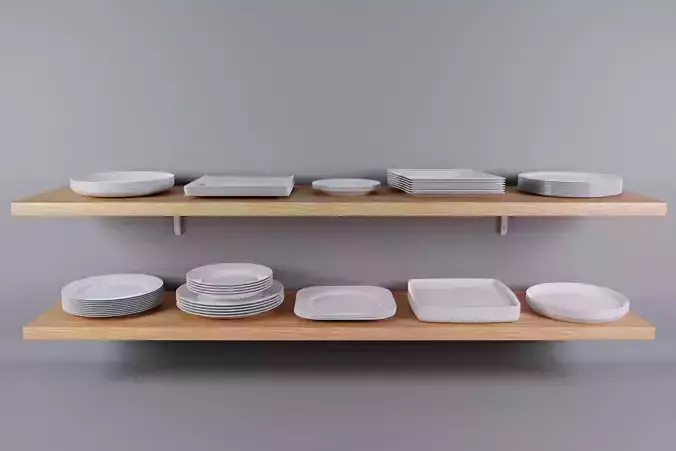 Set of plates and bowls