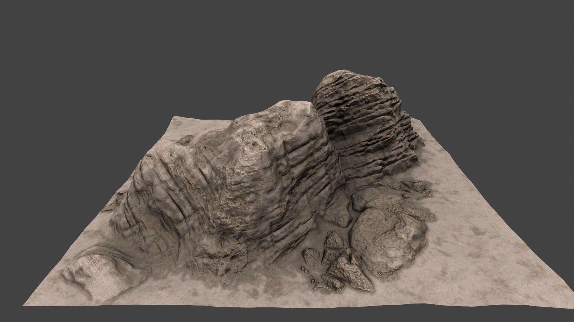 Rock formation 3D model_2
