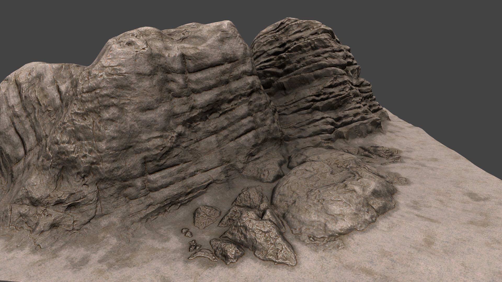 Rock formation 3D model_1