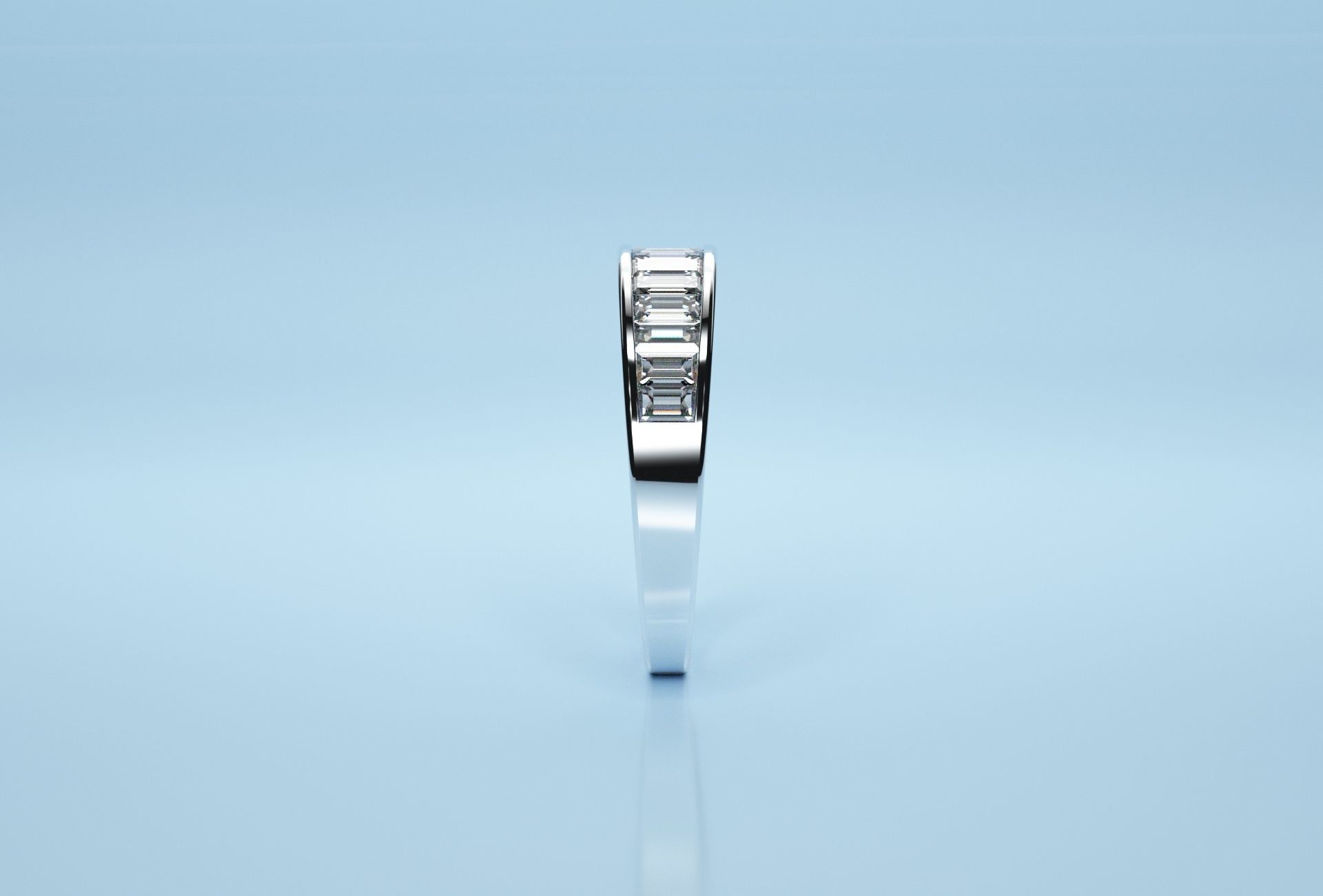 Baguette Stone Band  3D print model_5