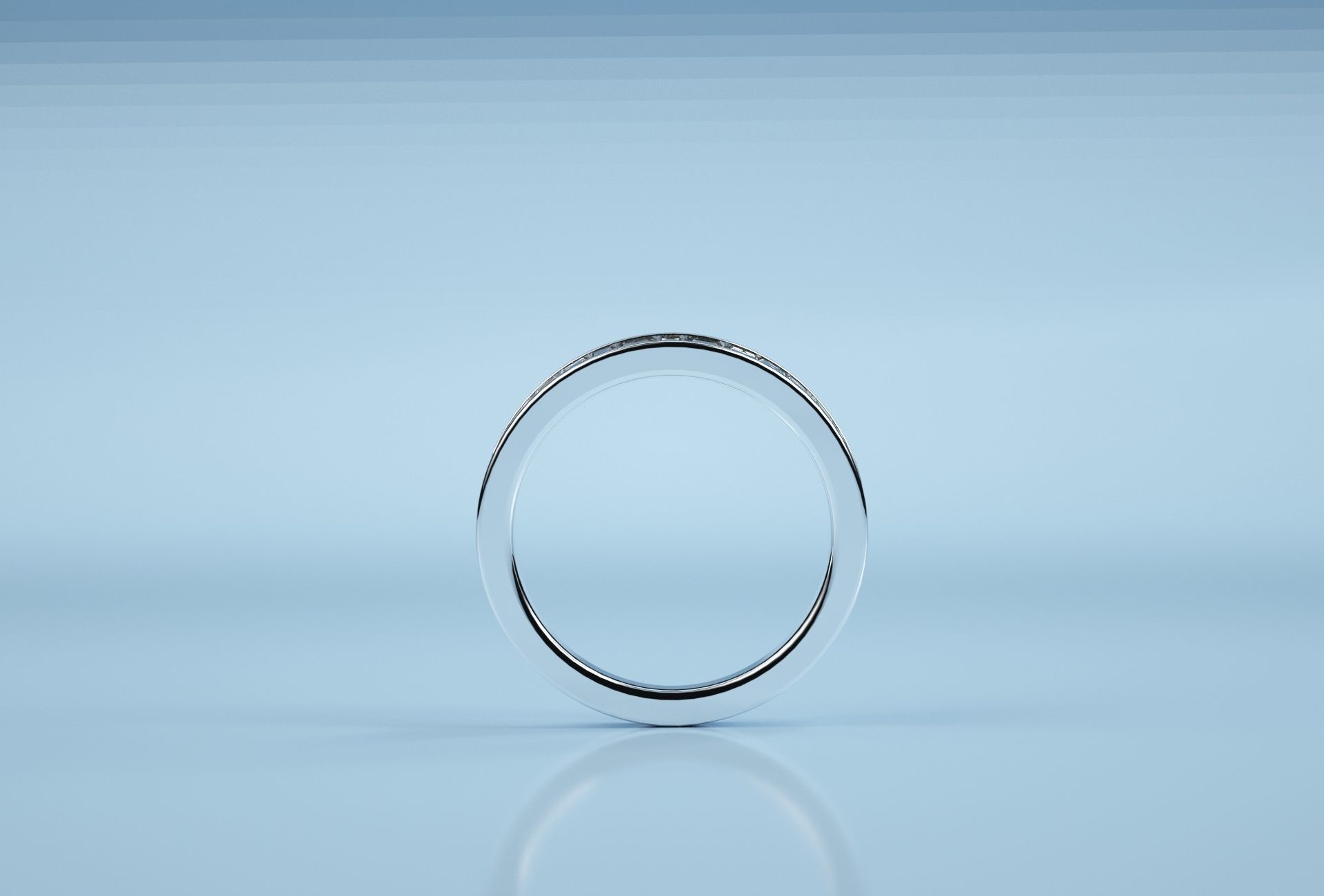 Baguette Stone Band  3D print model_4