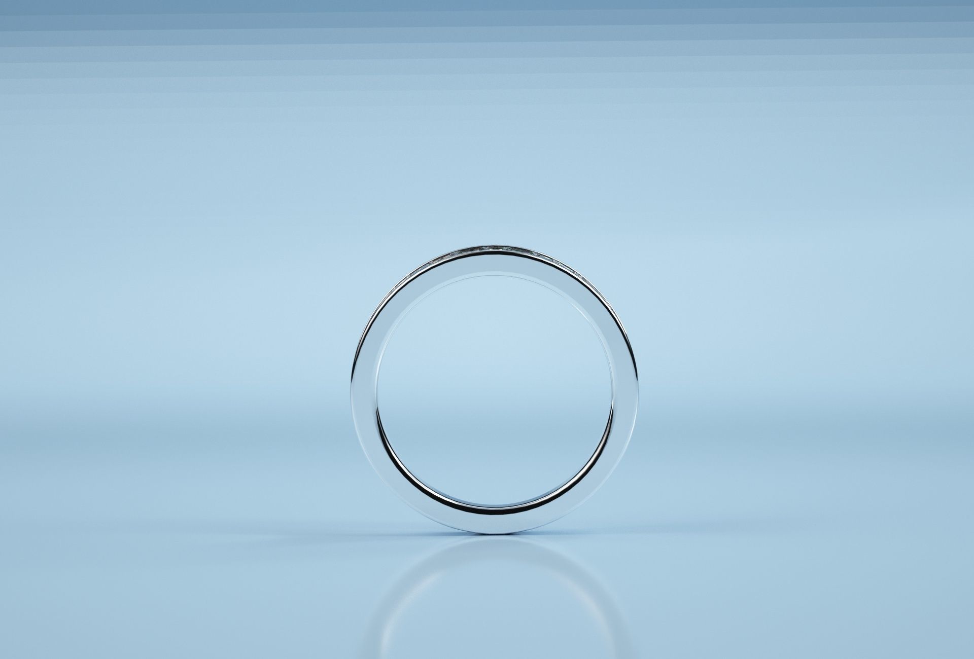 Baguette Stone Band  3D print model_6