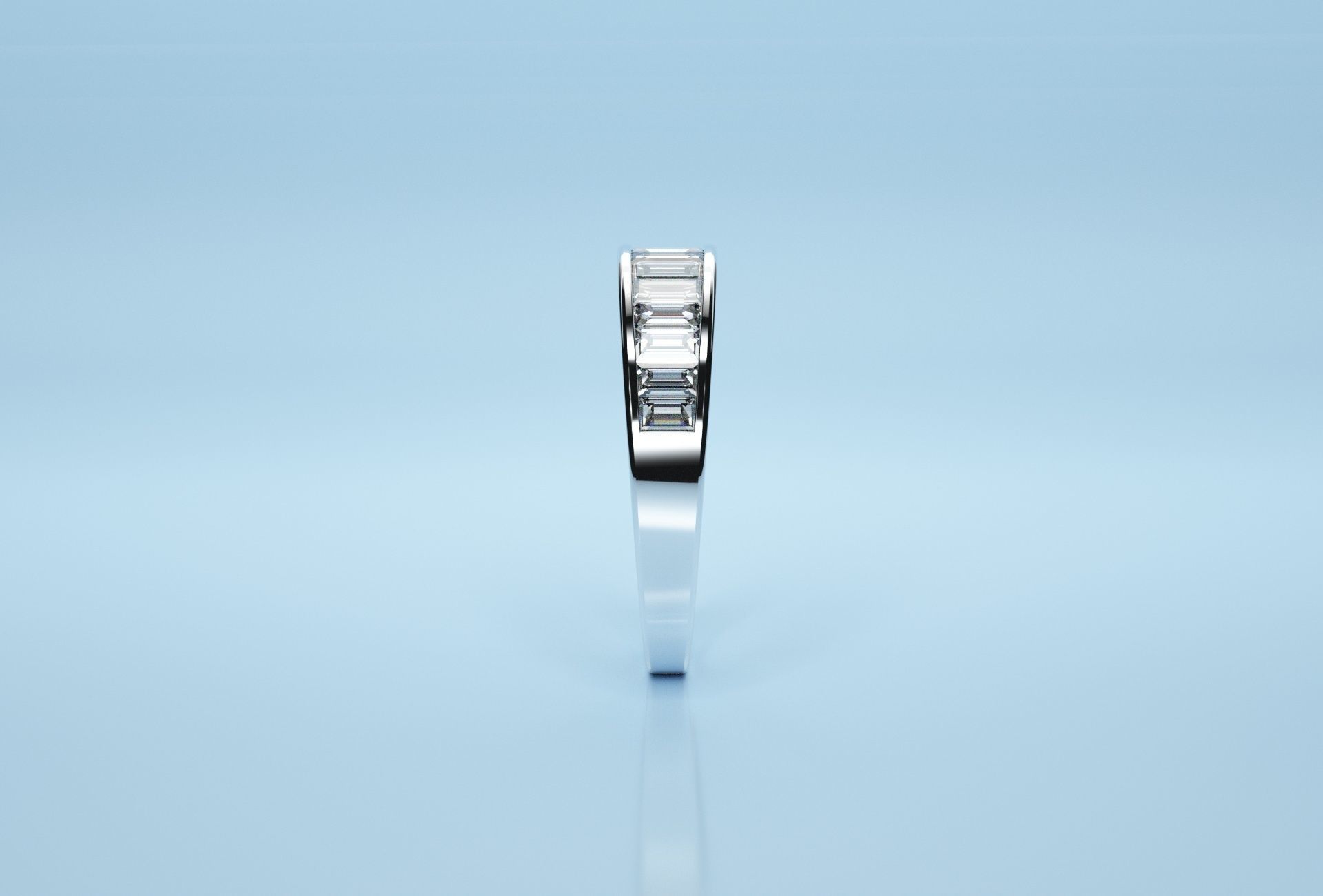 Baguette Stone Band  3D print model_7