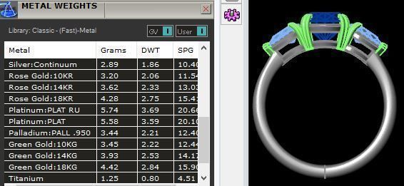 Oval Three Stone Ring  3D print model_9