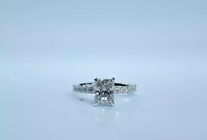 Radiant Engagement Ring 
