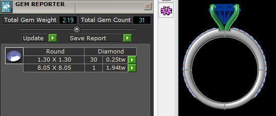 Round Solitaire Engagement Ring  3D print model_10