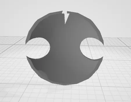 Cracked Egyptian Shield Free 3D model